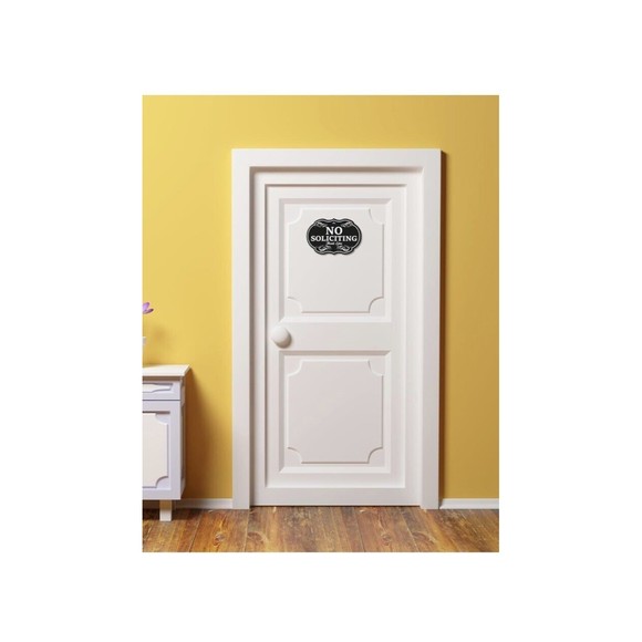 No Soliciting Wooden Sign for House Office, Vintage Look NEW - Picture 7 of 7